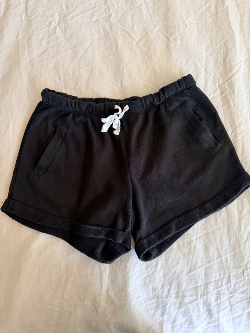 VS PINK black Y2K boy shorts with white LOGO. - Picture 3 of 5